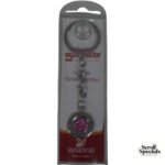 Promate Crystal Keyring Silver And Pink