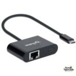 Manhattan SuperSpeed USB Type C to Gigabit Network Adapter