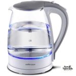 Mellerware 360 Degree 1.8L Glass White Cordless Kettle