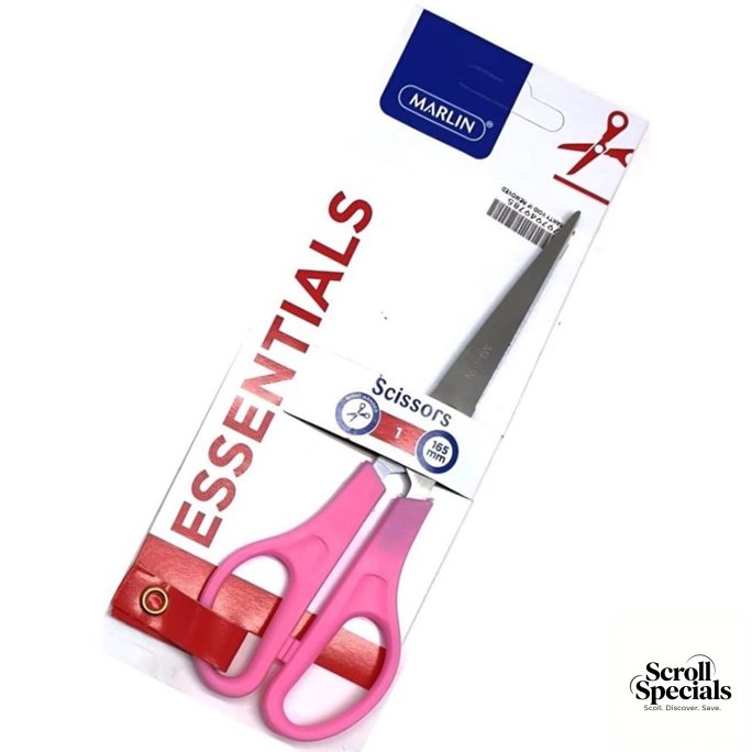 6009608642159-PK Marlin Large Scissors 165mm Pink - Image 1