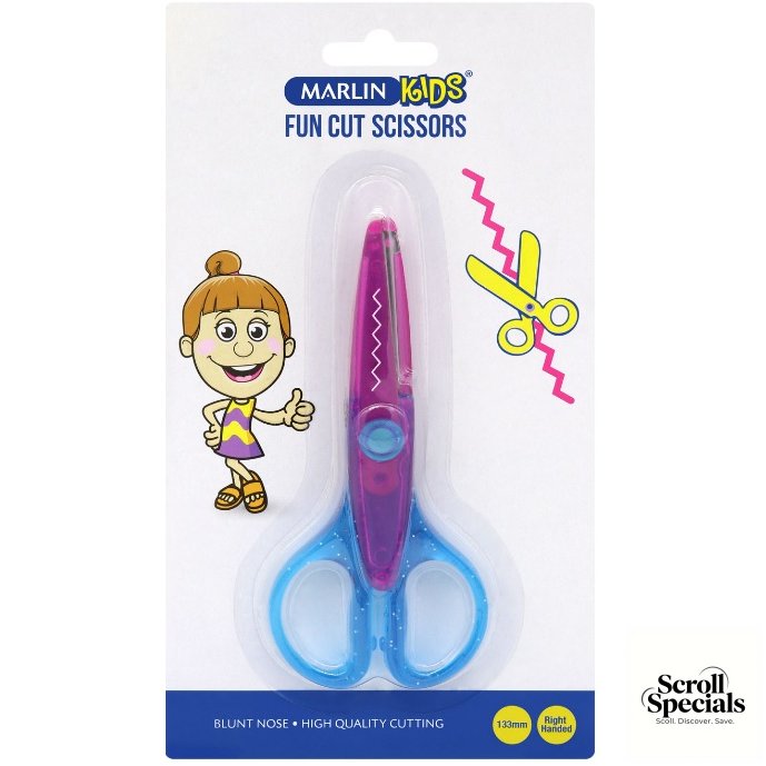6009608643361 Marlin Kids Scissors Fun Cut 130Mm - Image 1