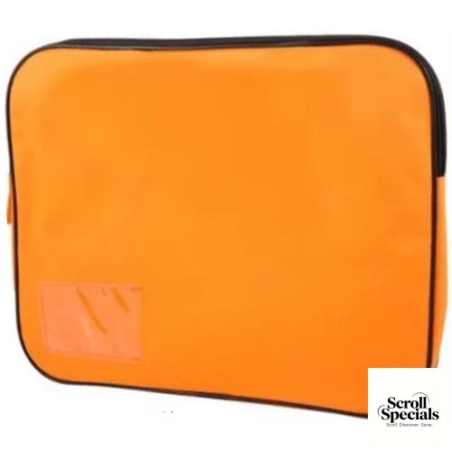 6009608649042-ORN Marlin Canvas Book Bag Orange - Image 1