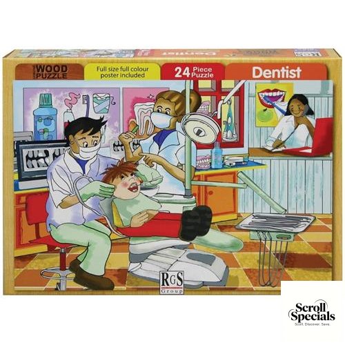 6009627603902 RGS 24pc Dentist Wooden Puzzle - Image 1