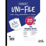 Marlin A4 All Purpose 20 Page UniFile Display Book