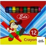 Edo Wax Crayons 8mm Pack Of 12