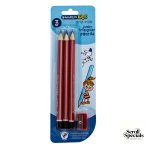 Marlin Scribbler HB Pencil Black and Silver Striped Box 12