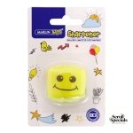 Marlin Kids 2 Hole Sharpener With Container Yellow