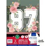Marlin A4 87 Floral PreCut 5 Pack Book Cover