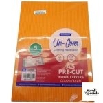 Marlin Kids A5 Precut Book Cover Orange 5 Pack