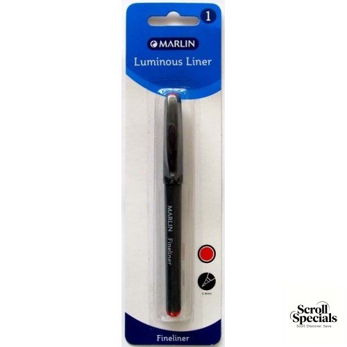 6009699515097 Marlin Precision Fineliner Pen Red - Image 1