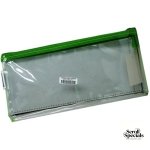 Marlin Clear PVC 23cm Pencil Bag Green Zip 23cm x 11cm