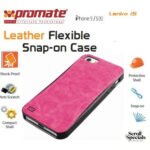 Promate Pink Lanko.i5 Hand Crafted Leather Case