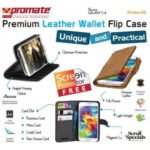 Promate Zimba S5 Bookcover case Colour : Brown