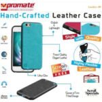 Promate Black Lanko i6 Leather Flexible Snap on Case