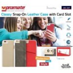 Promate Slit-i6P Classy Snap-On leather
