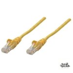 Intellinet Yellow CAT5E U-UTP 0.25m Patch Cable