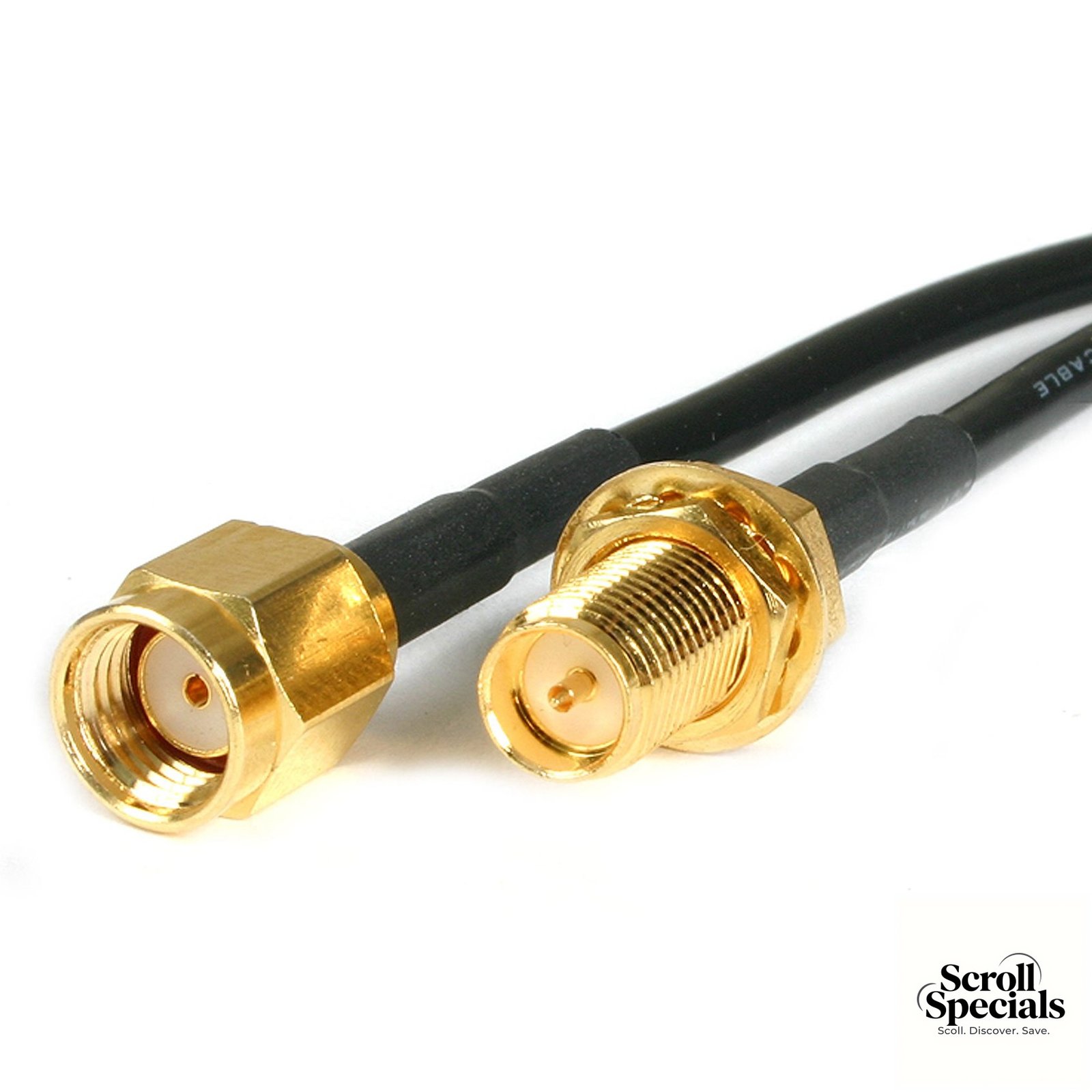 790406 Intellinet Antenna SMA plug to Reverse SMA plug Cable - Image 1