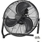 Alva Air 50cm High Velocity Matte Black Floor Fan