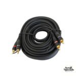 Geeko 2x Black RCA Male to Male Audio Cable
