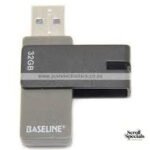 Baseline 32GB USB 2.0 Swivel Flash Drive
