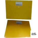 DLOffice A4 Carry Folder with Press Stud on Flap Yellow