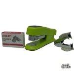 DLOffice Basic Mini Half Strip Stapler Set Green
