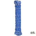 Casey Ski 6mm X 10mm Blue and White Rope