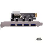 UniQue PCI-e x1 to 4x USB 3.0 Ports Card