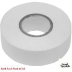 Ellies PVC 10 Metre Insulation Tape Pack Of 10 White