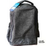 Macaroni Black and Grey Laureate Student Backpack