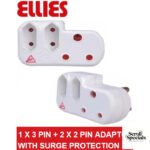 Ellies Power Socket Extension Adaptor with Surge protection