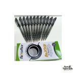 Flexoffice 0.7mm Black Retractable Gel Pens box of 12