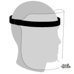 Casey Faceshield With Adjustable Elastic Black Band