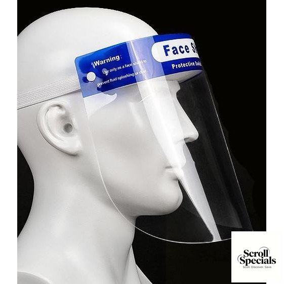 FSEL02BLU Casey Premium Splash Guard Faceshield - Image 1