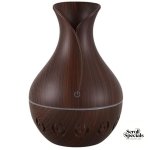Casey Ultrasonic Aroma Humidifier Dark Hollow Wood Grain