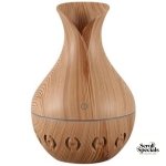 Casey Ultrasonic Aroma Humidifier Light Hollow Wood Grain