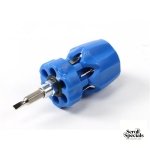 Goldtool Blue 7 in 1 Stubby Flat Head Driver Set