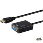 UniQue HDMI Male To Female VGA With Audio Adaptor