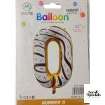 Casey 102cm Donut Balloon Number 0