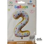 Casey 102cm Donut Balloon Number 2