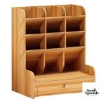 Brainware DIY Medium Wooden Desk Organizer