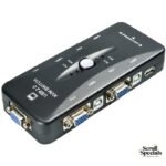 UniQue VGA 4 Port Manual USB2.0 KVM Switch