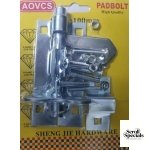 Noble Lockable Pad Bolt latch 100mm Zinc Plated