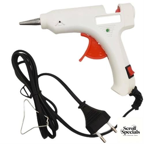 NBLLF-E20W-WHT Noble 20w White Hot Melt Glue Gun - Image 1