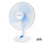 Pineware 30cm White Plastic Desktop Fan