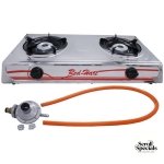 Casey Red 2 Plate Stainless Steel Gas Stove