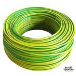 Solarix 6mm² Yellow 7 Green Earth Wire 100 Metre Roll