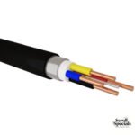 Solarix Surfix Black 4mm 4 Core With Earth Cable