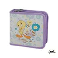 W50001-C-PURPLE Tweety 40 CD Wallet Colour PURPLE - Image 1