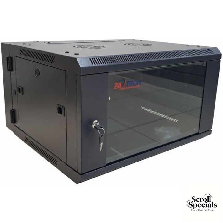ZA-CAB6U-600S Netix CAB6U Swing Wall Mount Server Cabinet - Image 1
